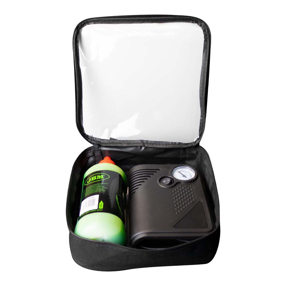 JBM - Kit Riparazione Pneumatici +  Compressore
